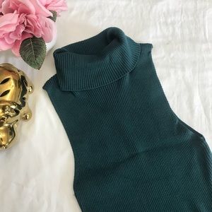 Kendall & Kylie | Teal ribbed sleeveless top